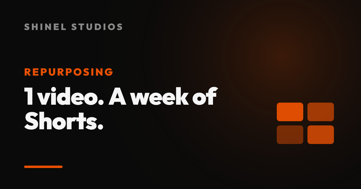 How to Turn 1 Long-Form Video Into a Week of Shorts (Our Exact Workflow)