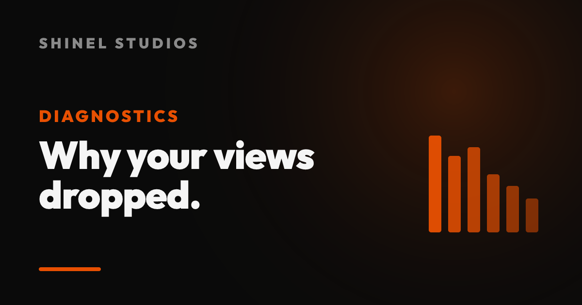Why Your YouTube Views Suddenly Dropped (The 7-Point Diagnostic We Run)